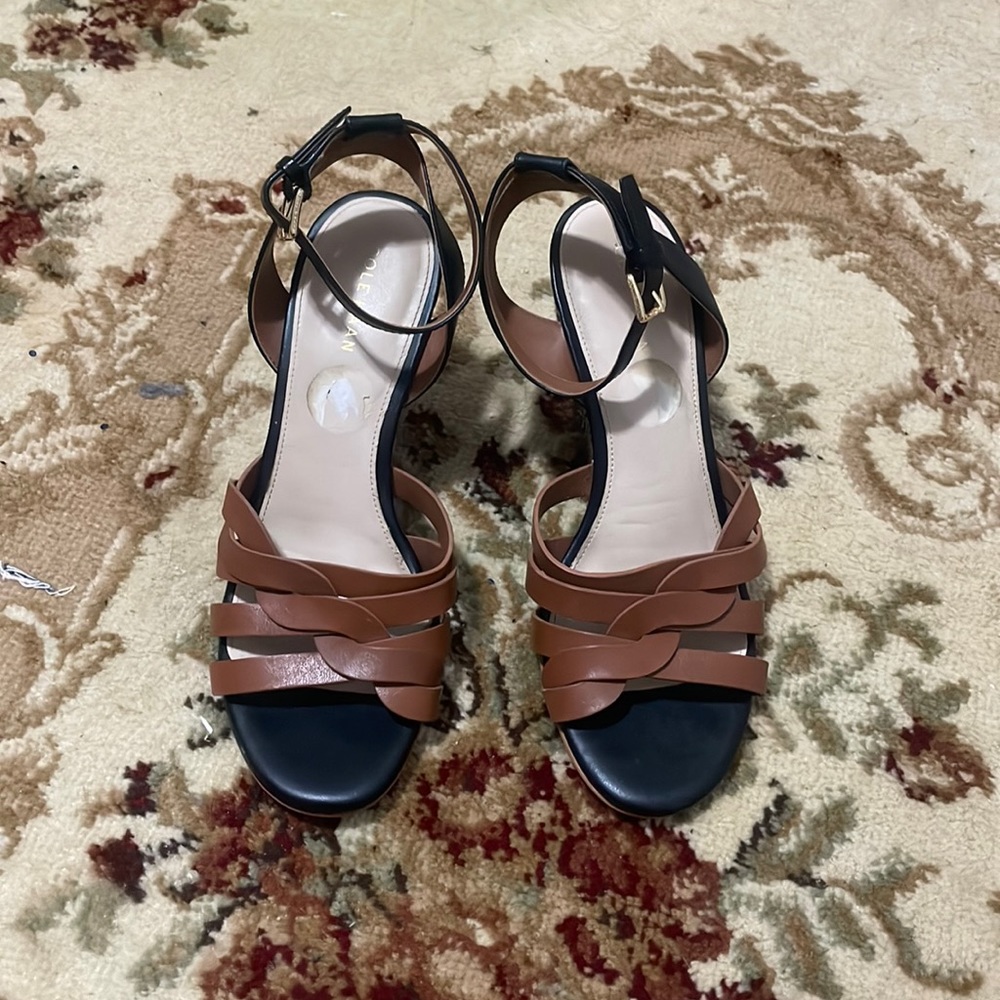 Cole Haan Women's 80 Mm Myra Grand Braided Wedge Sandal